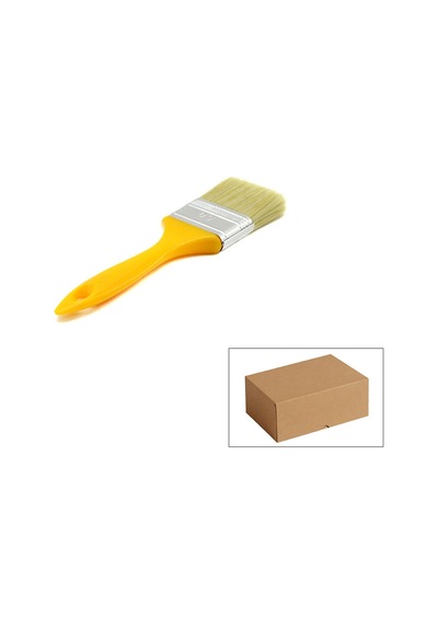 Boyafırçası Profesyonel Ergonomik Kaliteli Boyacı Kestirme Boya Fırçası 50 Mm No 2 Sarı Saplı
