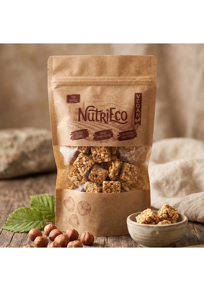 Nutrieco Fındık Krokan Doğal Pancar Şekeri İle Karamelize, Çıtır Atıştırmalık 200gr 200 G