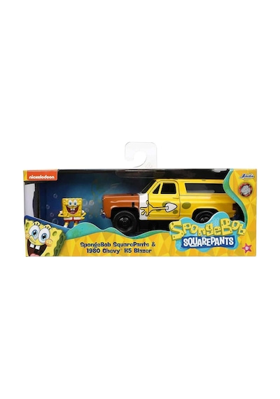 Sponge Bob Figür Ve 1980 Chevy K5 Blazer