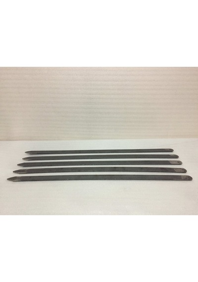 Adana Kebap Şişi-10 Adet-Galvanizsiz Silme - Adana Kıyma 55Cm