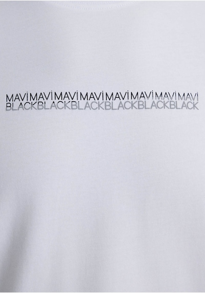 Mavi Beyaz Erkek T-shirt M0612647-620 Beyaz