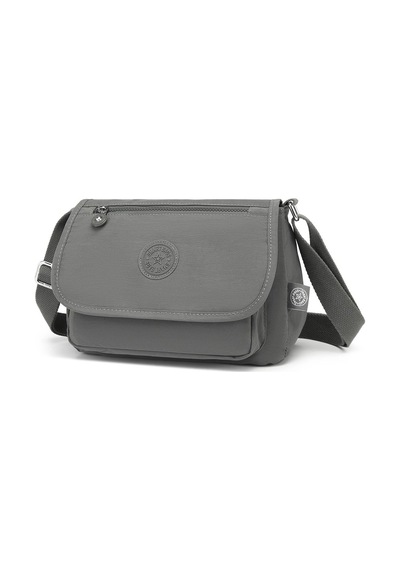Smart Bags Smartbags Krinkıl Kumaş Kadın Çapraz Çanta 2022-1148 Koyu Gri Koyu Gri