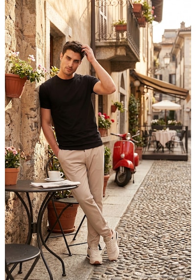 Buratti Slim Fit Normal Bel Boru Paça Denim Pantolon Erkek Kot Pantolon 5545c82mılano Bej
