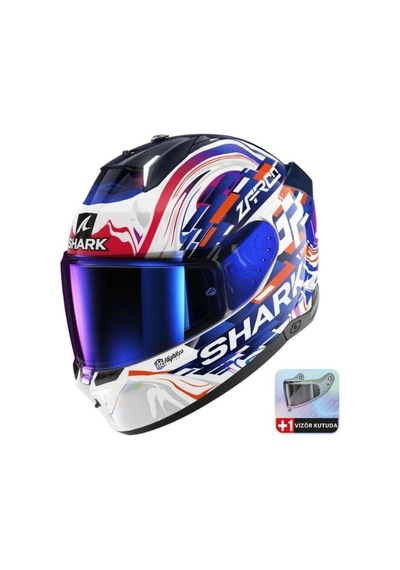 Kask Shark Skwal İ3 Replıca Zarco Gp Kapalı Beyaz/mavi