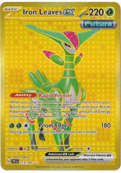 Iron Leaves Ex 213 - Pokemon Temporal Forces - Pokemon Kartı Mint