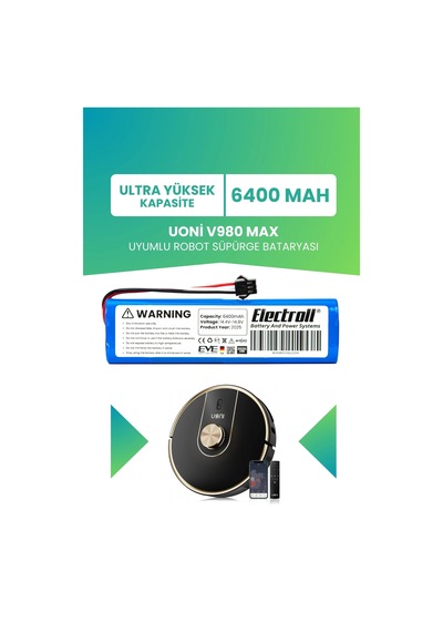 Uoni V980 Max Uyumlu Batarya 6400mah