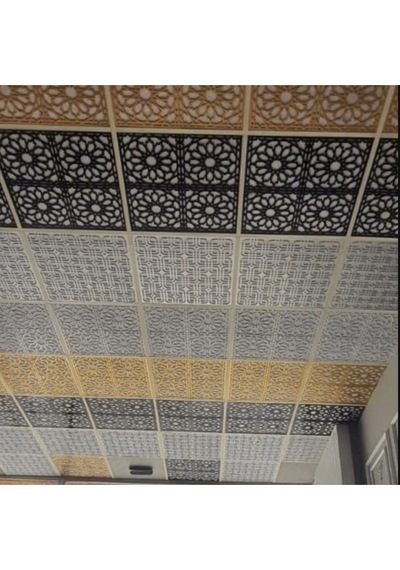 60x60 Cm Asma Tavan Uyumlu Led Döşenebilir- Tavan Paneli-siyah Renk