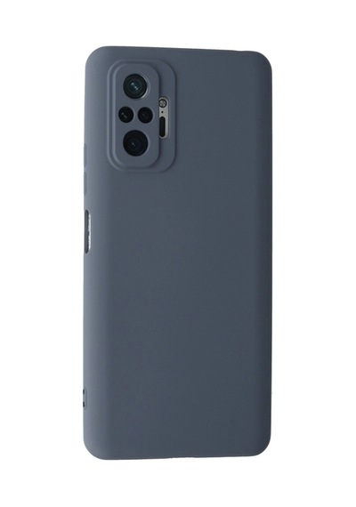 Redmi Note 10 Pro Kılıf Nano İçi Kadife Silikon - Gri İtdark30622