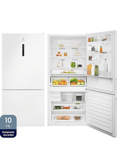 Electrolux LNT7MD58W 588 LT No-Frost Alttan Donduruculu Buzdolabı