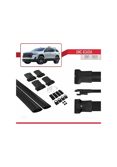Gmc Acadia 2017-2023 Arası İle Uyumlu Fly Model Ara Atkı Tavan Ba