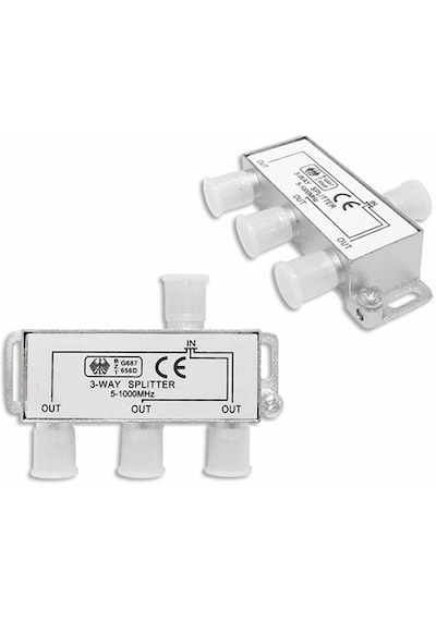 Alfais 4819 Uydu Splitter 3 Lü Kablo Tv Rg6 Anten Çoklayıcı Dağıtıcı