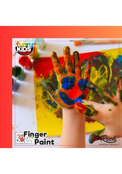 Funny Kids Funny Kids Parmak Boyası 12 Renk X 25 Ml Set Tek Renk