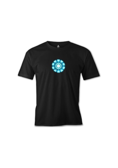 Arc Reactor 2 Siyah Erkek Tshirt