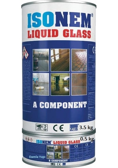 Isonem Lıquıd Glass Şeffaf (Sıvı Cam) Fayans Seramik Balkon Çatı