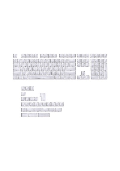 Contourline Keycaps 130 Adet Klavye Tuşu Tam Set Çatlak Işıklı Tuş Takımı