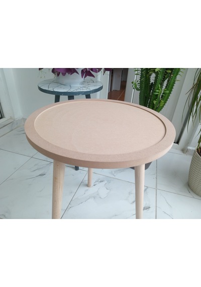 Cam Mozaik İçin Ham Mdf Sehpa