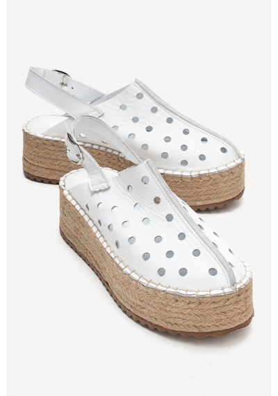 Luvishoes Fraga Beyaz Cilt Hakiki Deri Kadın Hasır Dolgu Taban Sandalet Beyaz Luvishoes Fraga Beyaz Cilt Hakiki Deri Kadın Hasır Dolgu Taban Sandalet Beyaz