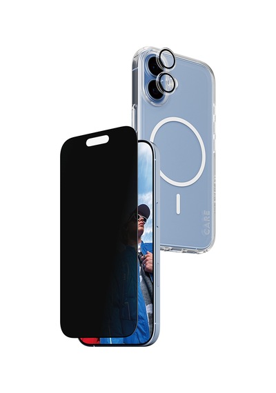 Care By Panzerglass Flagship Apple Uyumlu iPhone 17 3'lü Gizli/hayalet Ekranlı Set - Bundle Uwf+kılıf+lens