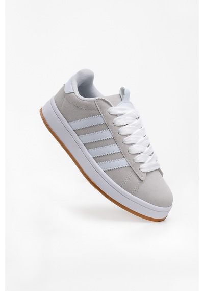 Bartrobel Kadın Süet Gri Spor Ayakkabı Sneaker