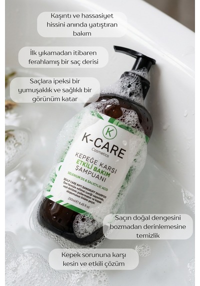 K K-care Cosmetics Kepek Şampuan 250 ML