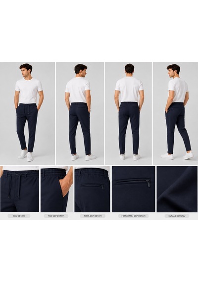 Denys Denny's Fermuarlı Cepli Jogger Pantolon Taş