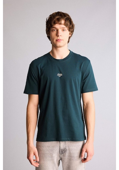 Defacto Mini Baskılı Yeşil Erkek T-shirt G3213ax/gn1079 Yeşil