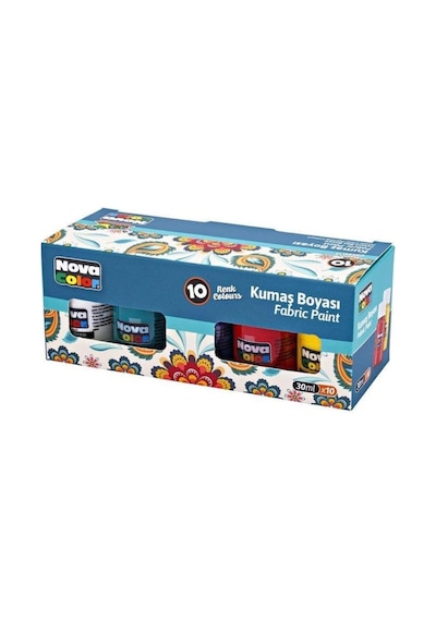 Kumaş Boyası 10 Renk X 30 Ml. Set