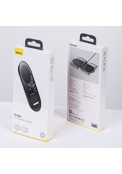 Baseus Sımple 2In1 Kablosuz Wıreless Şarj 18W Apple Uyumlu iPhone s Pods