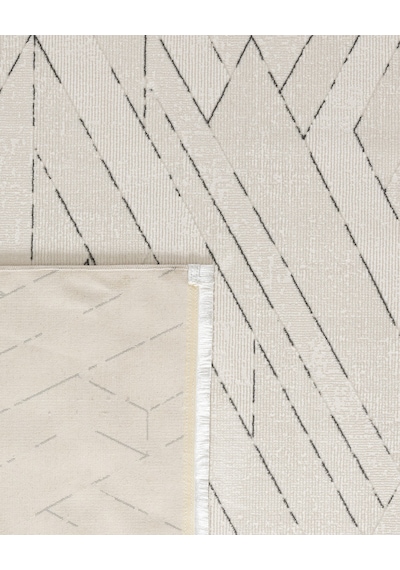 Madame Coco Burcet Halı - Krem/gri - 80x300 Cm 8684427188897 Çok Renkli