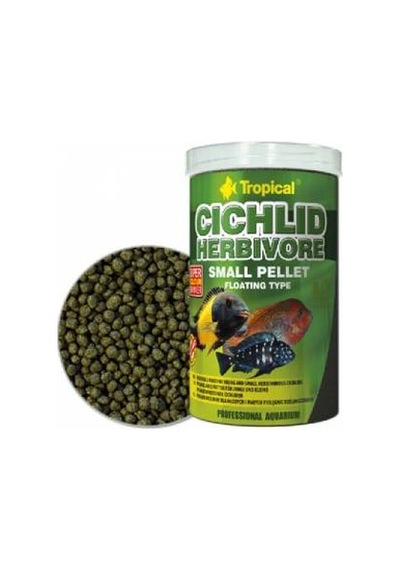Tropical Cıchlıd Herbıvore Small Pellet 250 ML Kutusunda