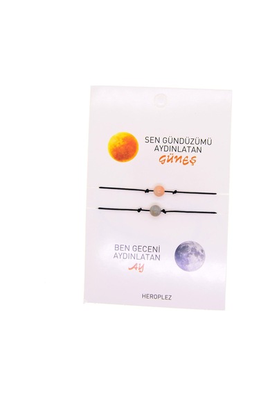 Güneş Ve Ay - Arkadaş Şans Bilekliği Çok Renkli