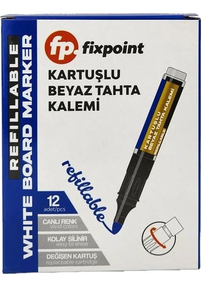 Fixpoint Tahta Kalemi Mavi 12'li Paket Çok Renkli
