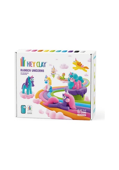 Hey Clay Yaratıcı Kil Seti - Rainbow Unicorns
