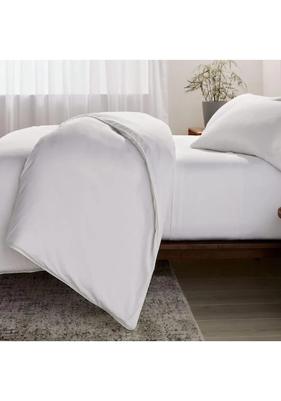 Naturıca Polycotton Tek Kişilik Otel Nevresim Takımı 59 Tel Beyaz