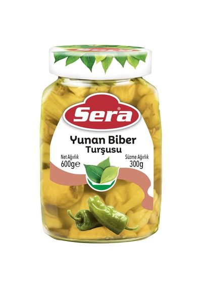 4 Adet Sera Yunan Biber Turşusu 600 G