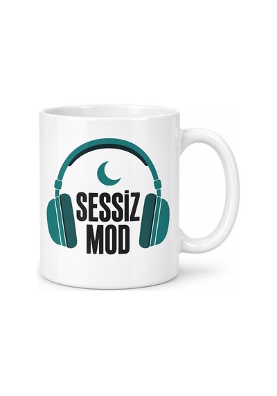 Bezos Sessiz Mod Tasarımlı Porselen Kupa - Model 292 Nıda Çok Renkli