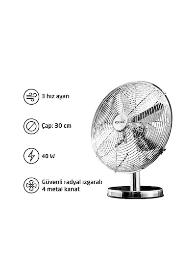 Koenıc KTF 30321 Masaüstü Vantilatör