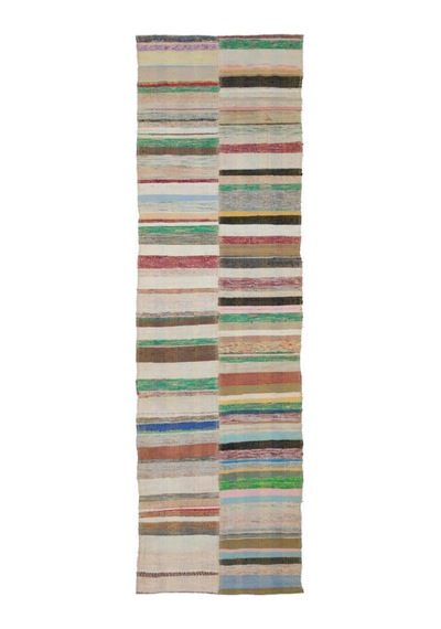 El Dokuma Kilim Yazlık Striped 32333 123 X 408 Cm Çok Renkli