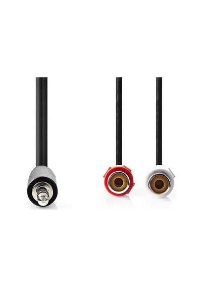 3.5 Mm Erkek - 2x Rca Dişi 20cm Stereo Kablo