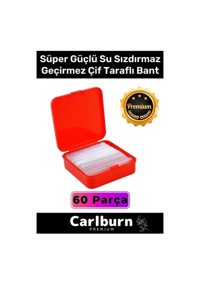 Özel Üretim Süper Güçlü Yapışkan Kolay Çıkarılabilir Çok Amaçlı 60 Parça Çift Taraflı Şeffaf Bant