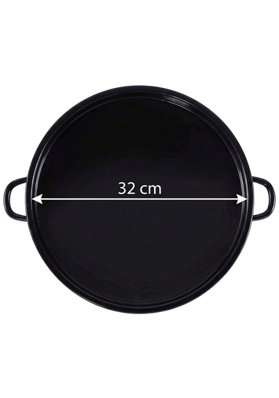 Kavurma Sacı 32 Cm Siyah