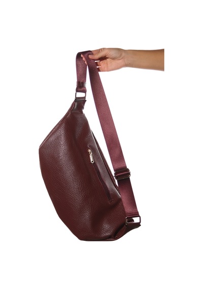 Luvishoes Venta Bordo Floter Kadın Büyük Bel Çantası Bordo