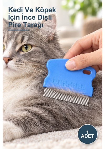 1 Adet Kedi Ve Köpek İçin İnce Dişli Pire Tarağı