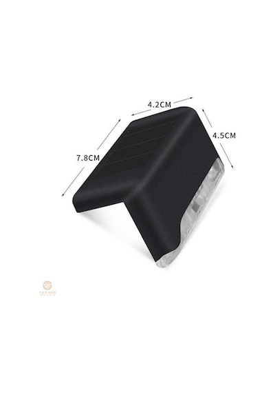 8 Adet Köşebent Merdiven Veranda Solar Güneş Enerjili Bahçe Led L (540453299) Diğer