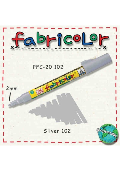 Zig Fabricolor Örtücü Kumaş Boyama Kalemi Gümüş
