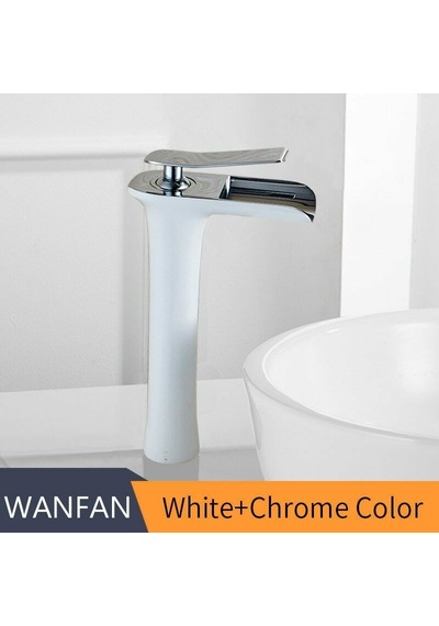 Şelale Banyo Çanak Lavabo Bataryası Beyaz