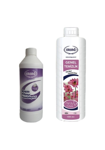 Ersağ Genel Temizlik 1 L + Krem Temizleyici 500 ML