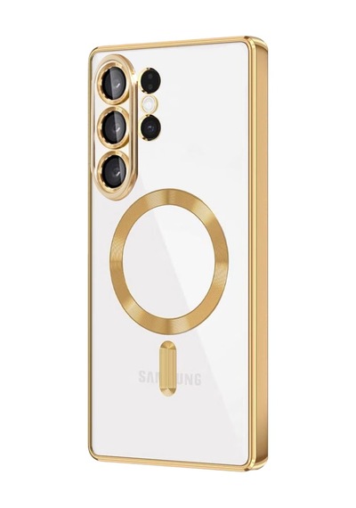 Samsung Galaxy S26 Ultra Uyumlu Kross Magneticsafe Kapak - Gold