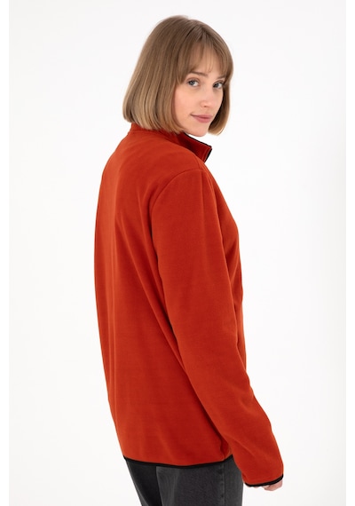U.S. Polo Assn. Erkek Yarım Fermuarlı Kiremit Basic Polar Sweatshirt 50298085-VR031 U.S. Polo Assn. Erkek Yarım Fermuarlı Kiremit Basic Polar Sweatshirt 50298085-VR031