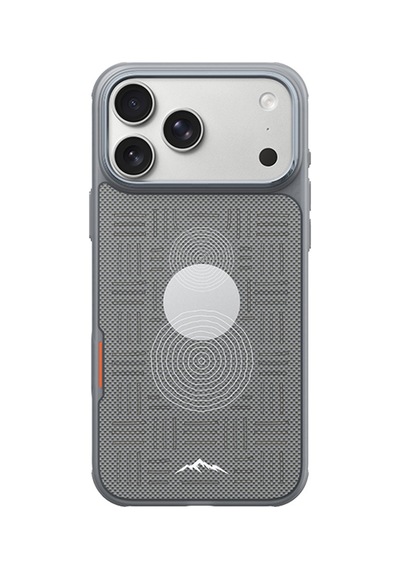 İphone 18 Pro Max Uyumlu Glacier Magsafe Aramid Fiber Kılıf Kevlar Tasarımlı Hafif Darbe Emici Gri